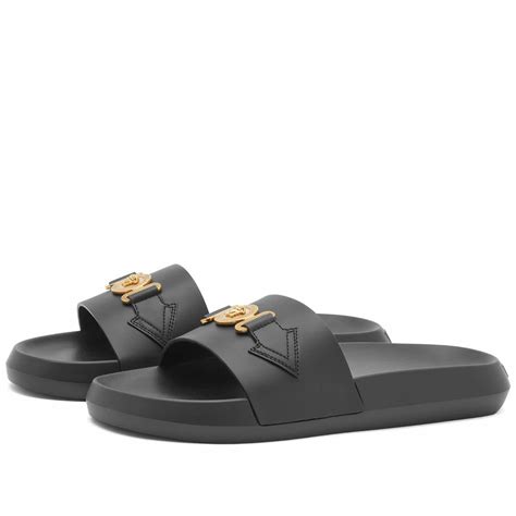 versace black pool slides|versace slides on sale.